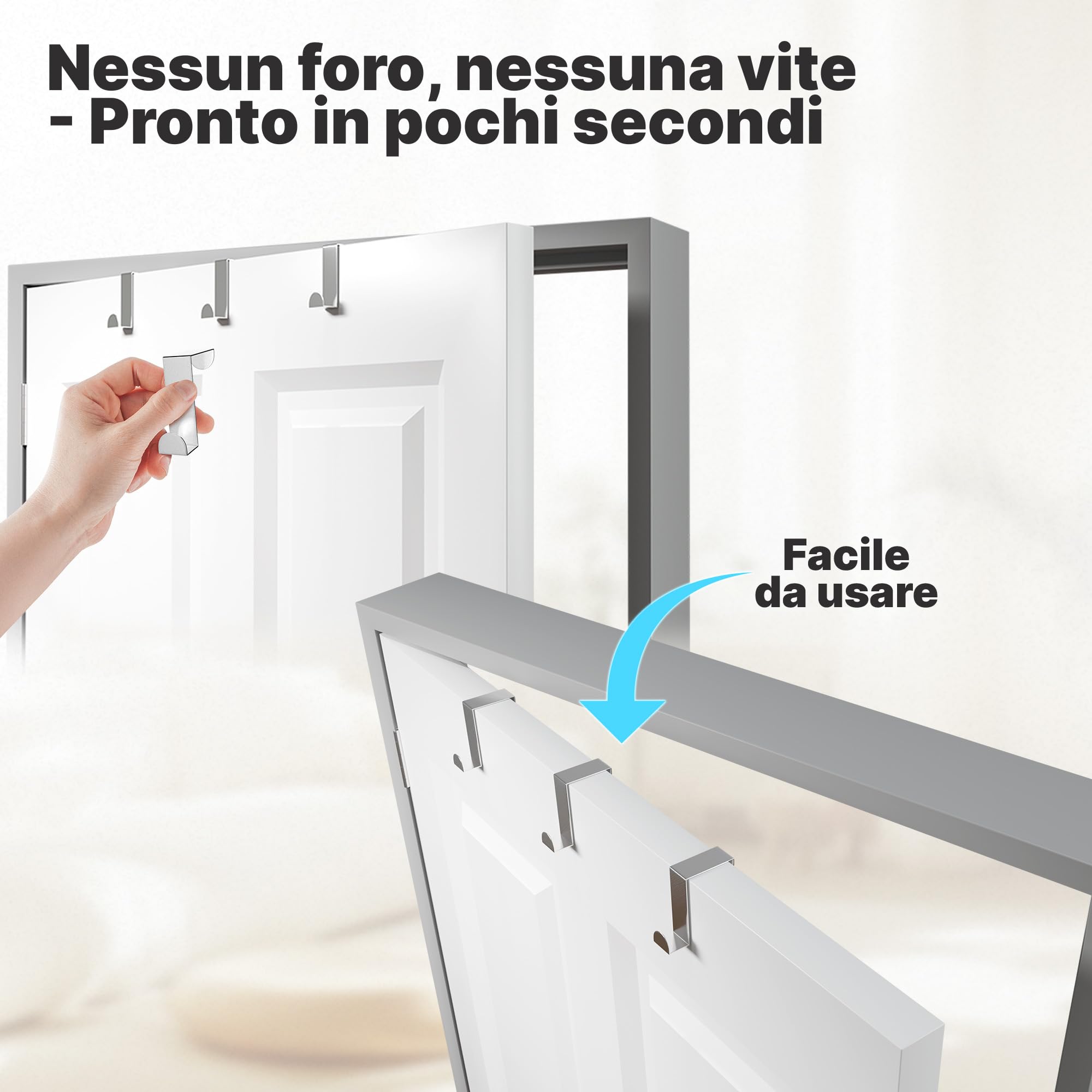 30 Ganci Porta Stivali In Acciaio Inox – Appendini Multiuso Per Armadio E Viaggio