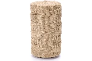 VGOODALL Natural Jute PARA MANUALIDADES, Brown Twine Rope for Crafts