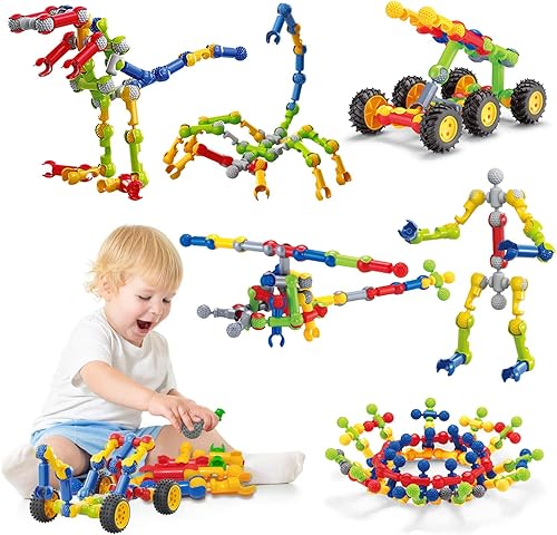 Miniatura 16 de Juguetes mecánicos de construcción para niños de 8 a 12 años, 50 proyectos STEM para niños de 8 a 12 años con 325 bloques de construcción, juguetes