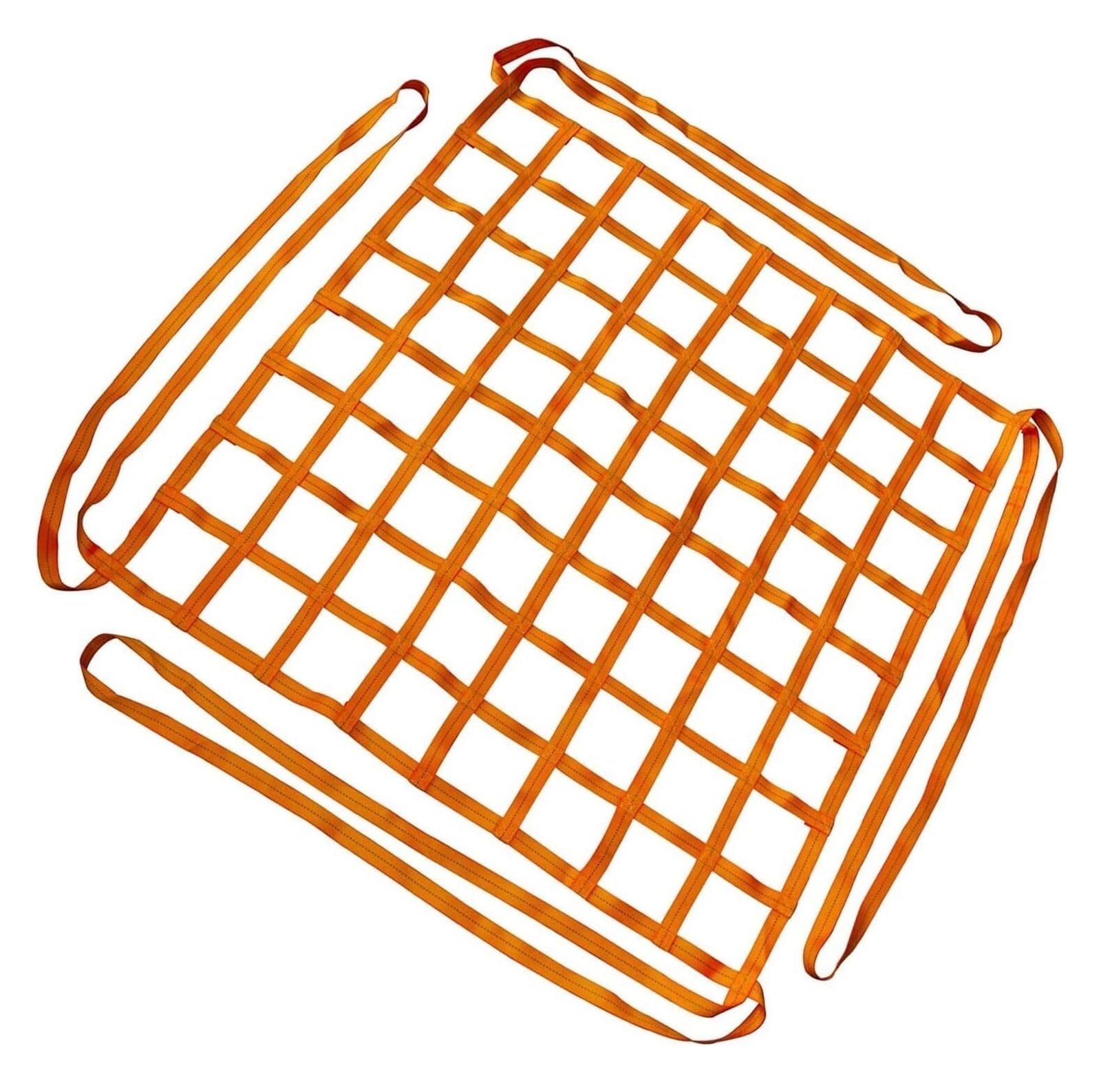 Rete di Sollevamento per carichi Pesanti 4x4 m - Rete Piatta e Resistente con Maglia da 15 cm, Portata di 2,5 tonnellate, Perfetta per caricare/scaricare in Sicurezza Camion e rimorchi.