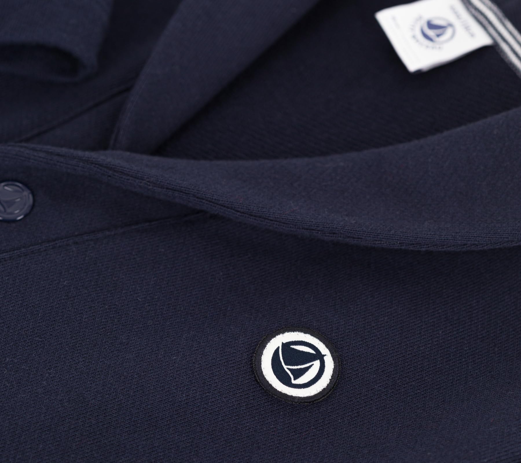 Petit Bateau Kardigan dziecięcy z gładkiej bawełny