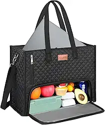 INSMEER Lancheira Termica Adulto 22L, Bolsa Térmica para Marmita, Leve e Prática para Trabalho, Acampamento ou Viagens