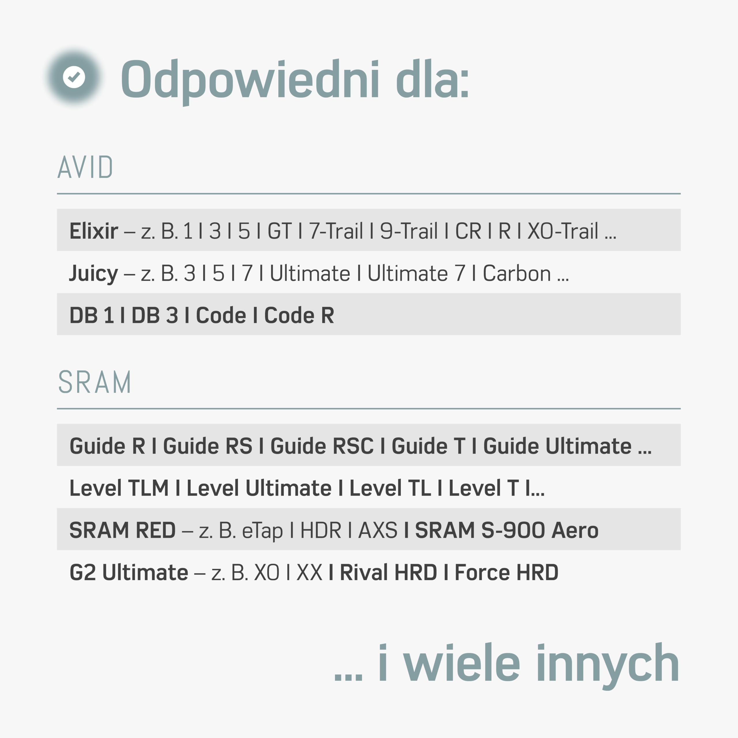 Borgen zestaw do odpowietrzania do Avid/Sram hydraulicznych hamulców tarczowych I zestaw do serwisowania hamulców I zestaw do odpowietrzania z instrukcją do perfekcyjnego odpowietrzania hamulców