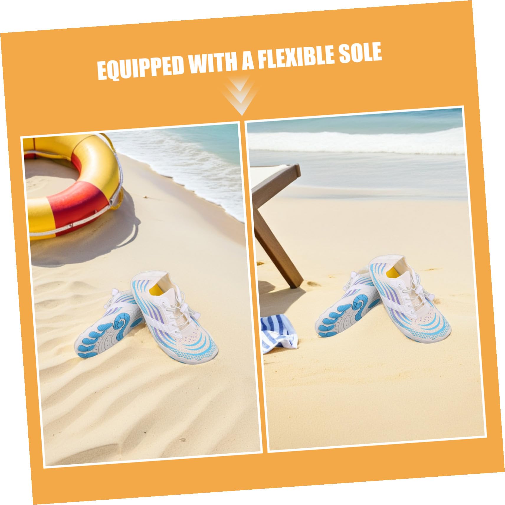 Healeved Barfuß Wasserschuhe für Herren und Damen rutschfeste Schnell Trocknende Aqua Schuhe Atmungsaktive Wassersocken für Pool Strand Wandern Fluss