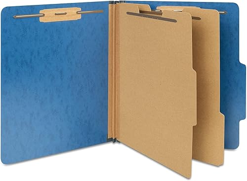 Staples 614641 Carpetas resistentes a la humedad 25-Cut Top Tab LTR 2 Divisores Bl 10Bx