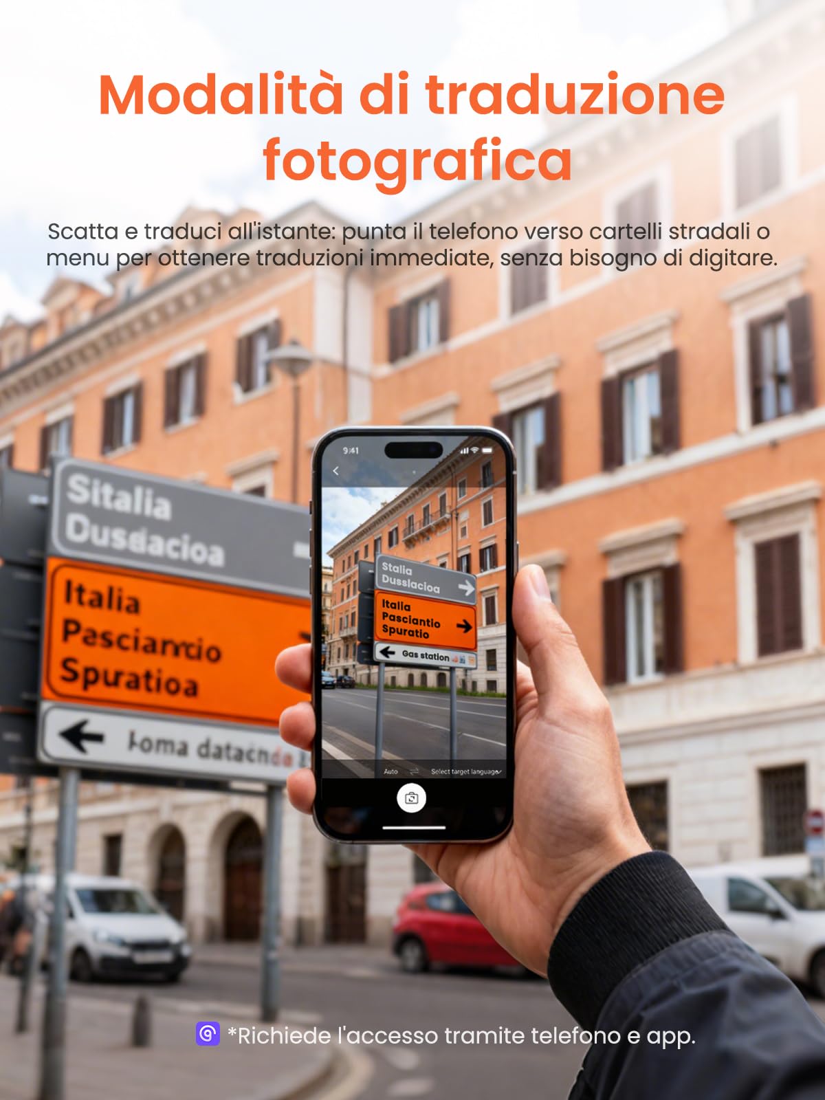 NE20 Cuffie Traduzione Simultanea con AI, 135 Lingue Auricolari Traduttore Simultaneo con 6 Modalità, Bluetooth 6.0, Schermo Touch, 60 Ore Autonomia, per Viaggi, Riunioni e Studio
