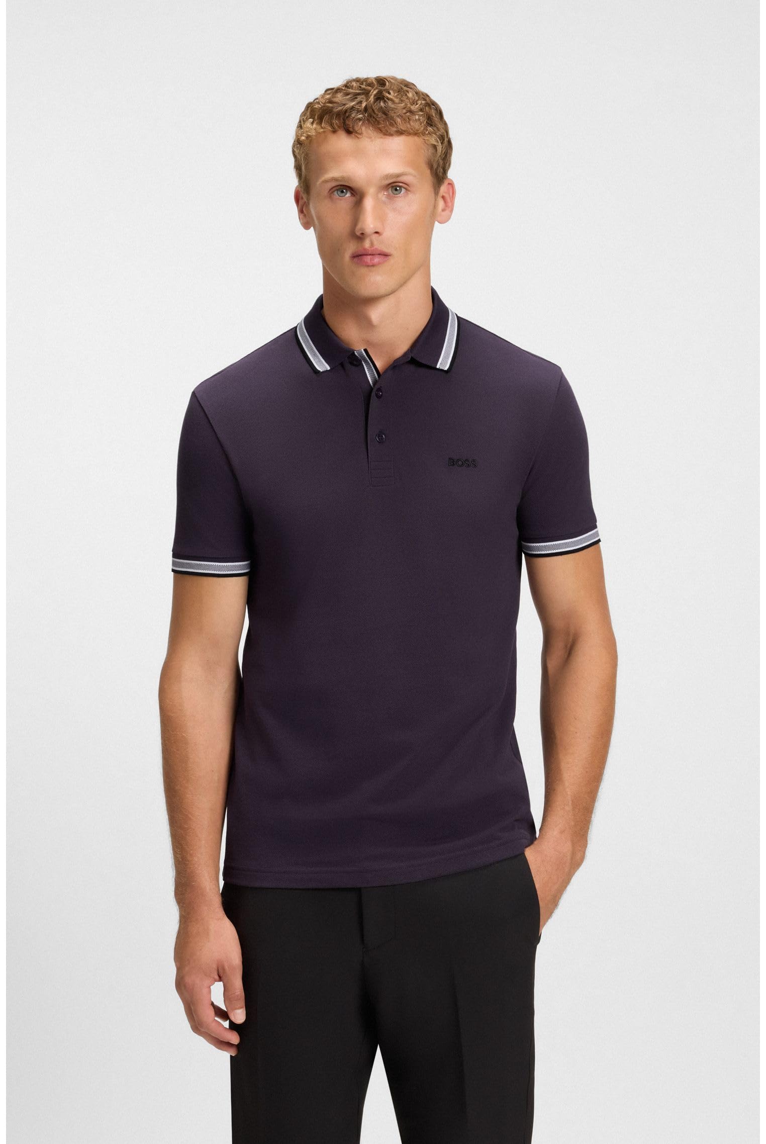 Boss GREEN Poloshirt Paddy Regular Fit atmungsaktive Piqué-Webstruktur – Bild 4