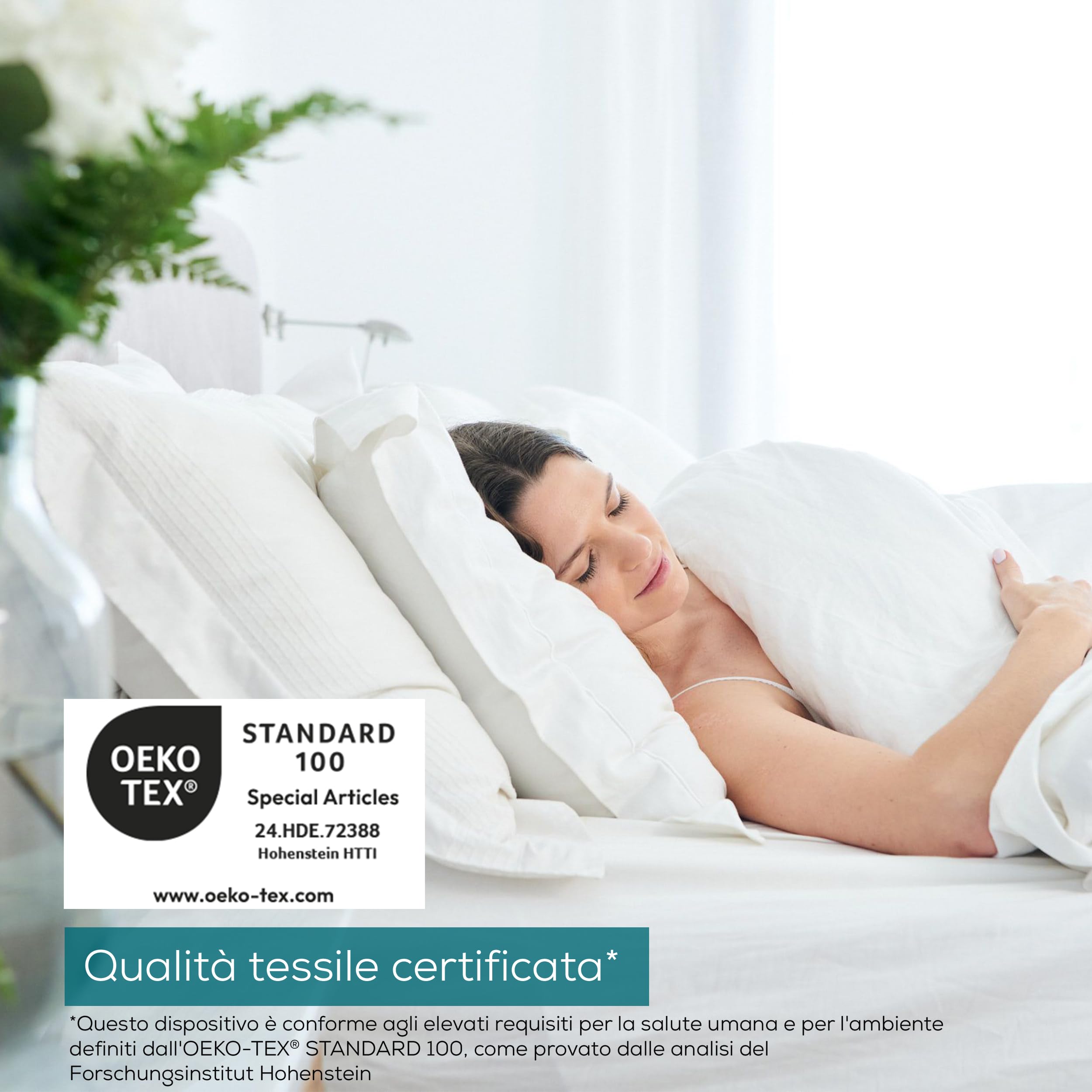 Beurer Scaldaletto UB 60 Coprimaterasso termico in materiale riciclato, 4 livelli di temperatura di cui 2 livelli ECO e dispositivo di riduzione automatica