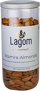 Lagom Mamra Almonds 500g | Premium Afghan Mamra Badam | Medium Sized, Rich & Naturally Nutty | No Added Preservatives | Ve Price In India