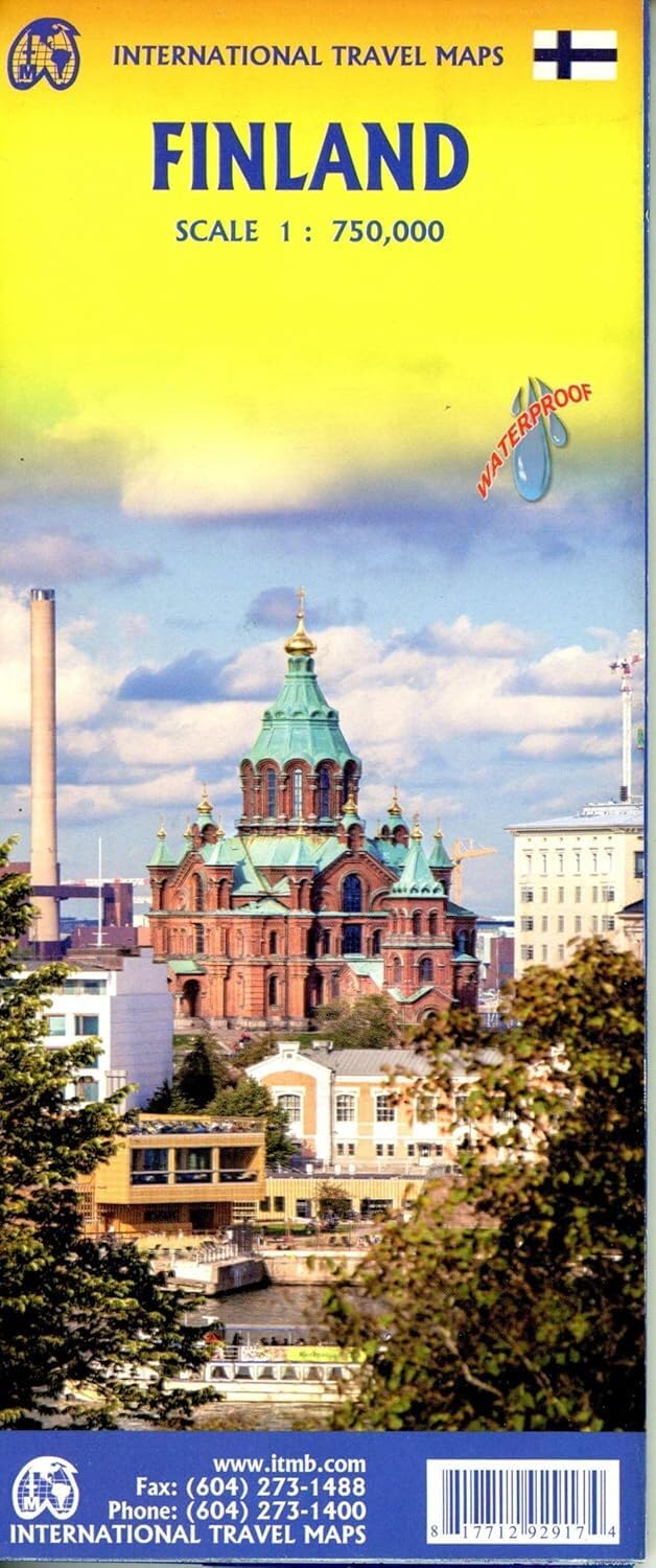 Finland Suomi: ITM Map 1:750000