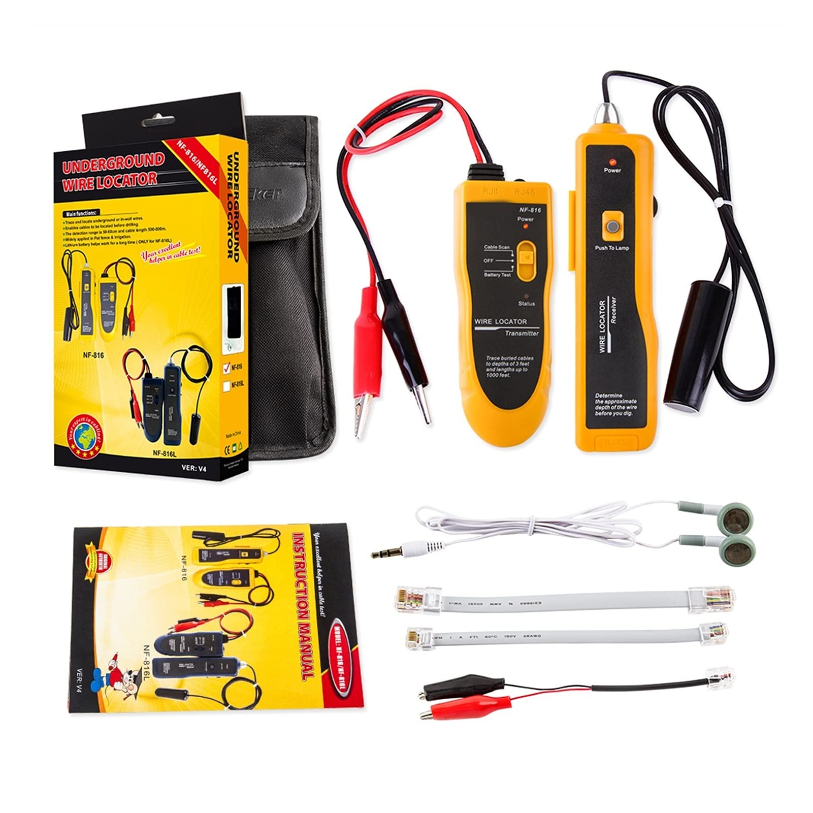 Lokalizator linii Sieć Tester Tester Detektor Finder Telefon Tracker Tracer Diagnise Tool Tool