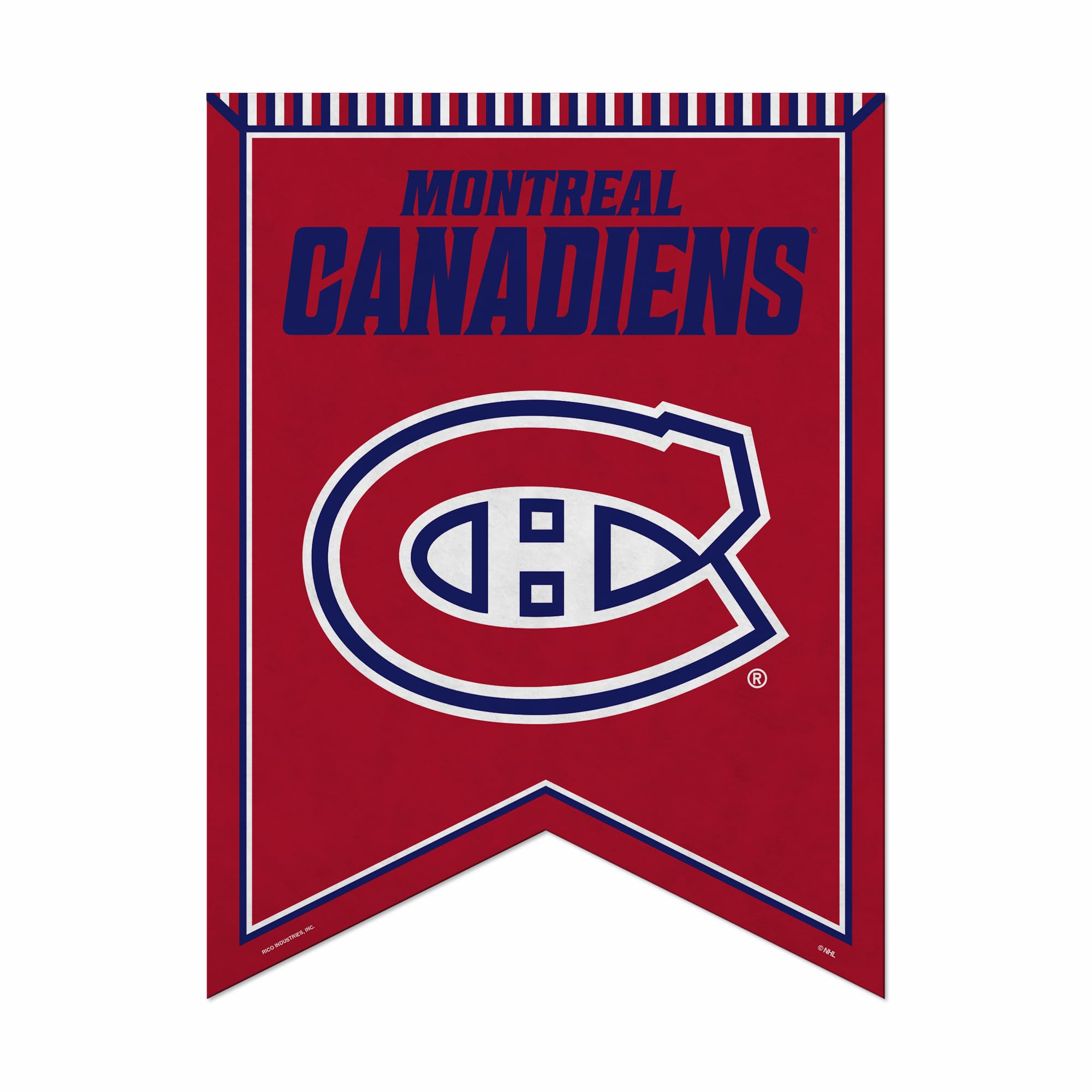Rico Industries Fanion en feutre de hockey des Canadiens de Montréal de la LNH 45,7 x 61 cm