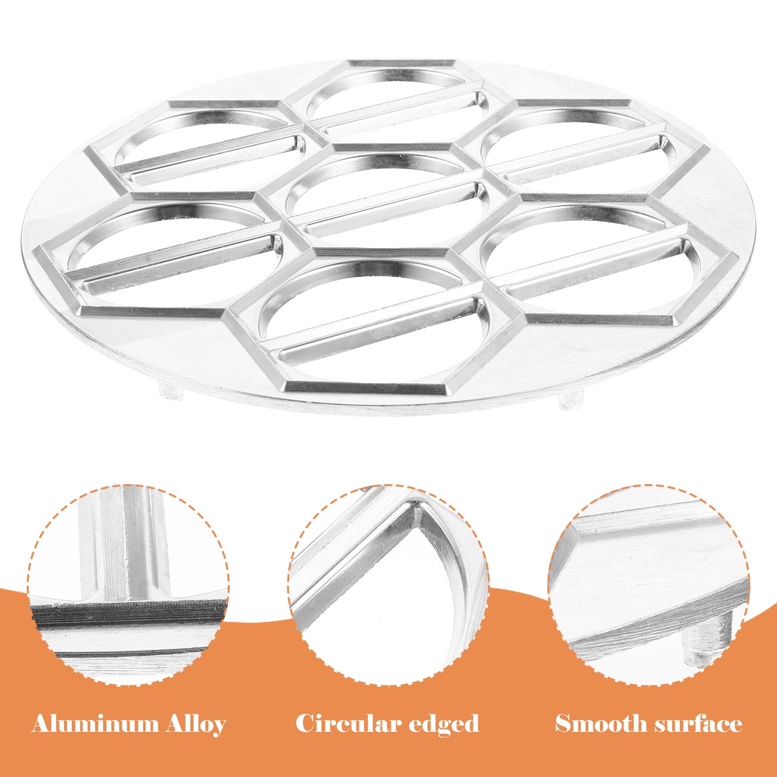 Housoutil Molde Para Hacer Empanadillas De Aluminio Con 14 Huecos Prensa Manual Para Dumplings Pelmeni Pierogi Y Albóndigas Caseras