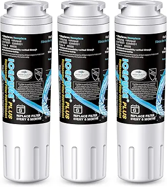 ICEPURE PLUS UKF8001 NSF53 Certified Replacement for Everydrop EDR4RXD1, Whirlpool Filter 4, Maytag UKF8001AXX-200, MPF15090, WF-UKF8001, Puriclean II, RWF0900A Refrigerator Water Filter, 3PACK