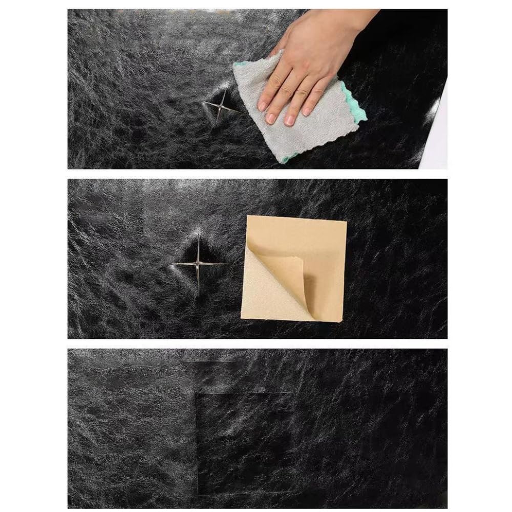 5 parches de piel sintética autoadhesivos, 20 x 138 cm, para reparación de cuero, parches de reparación de piel sintética, para sofá, bolsos, chaquetas, asientos de coche, muebles, color azul