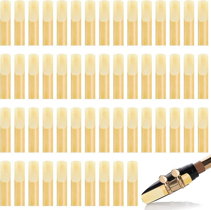 Amazon.com: 50 Pcs Alto Saxophone Reeds Sax Reeds Size 2.5, Strength 2 ...