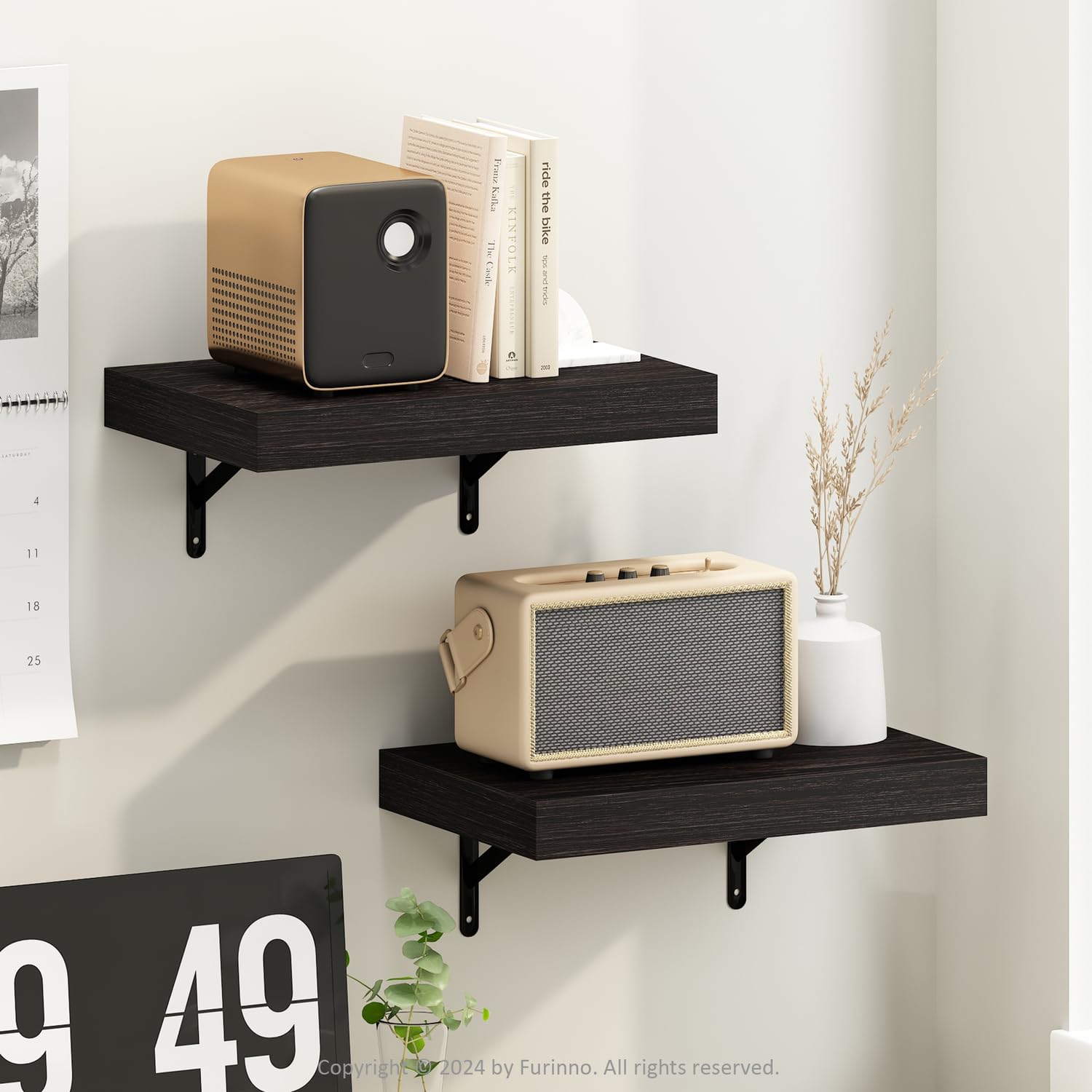 【新着商品】フリノ(Furinno) Tannaシリーズ ウォールシェルフ 幅3 Amazon｜フリノ(Furinno) Tannaシリーズ ウォールシェルフ 幅55㎝ 4個