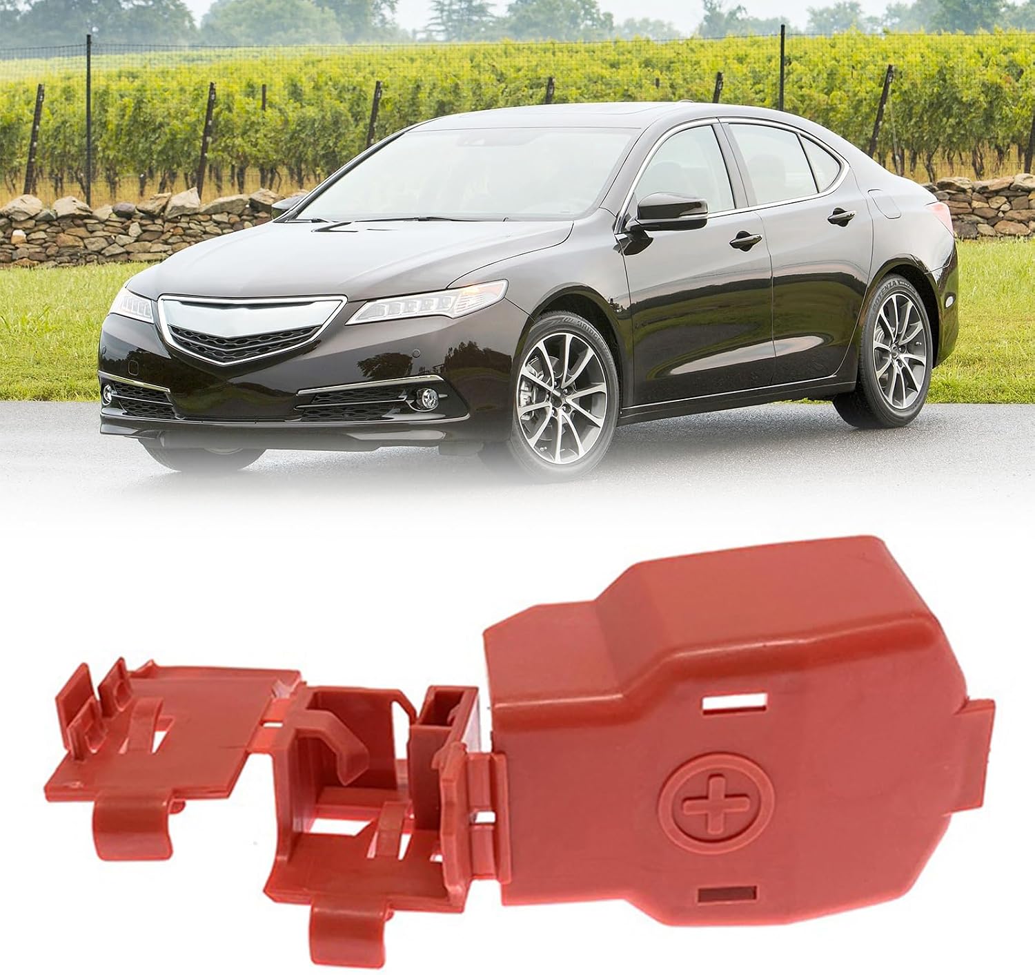 Replacement Battery Case Car Positive Battery 32418R40003 for TLX/TLX-L 2010-2017 Auto Accessory