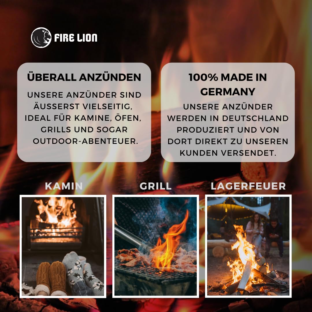 24 Anzündplatten, geschnitten in 48 Würfel (1152x Stück) Anzündwürfel Kaminanzünder Kohle-Anzünder BBQ-Grillanzünder Ofenanzünder - Made in Germany