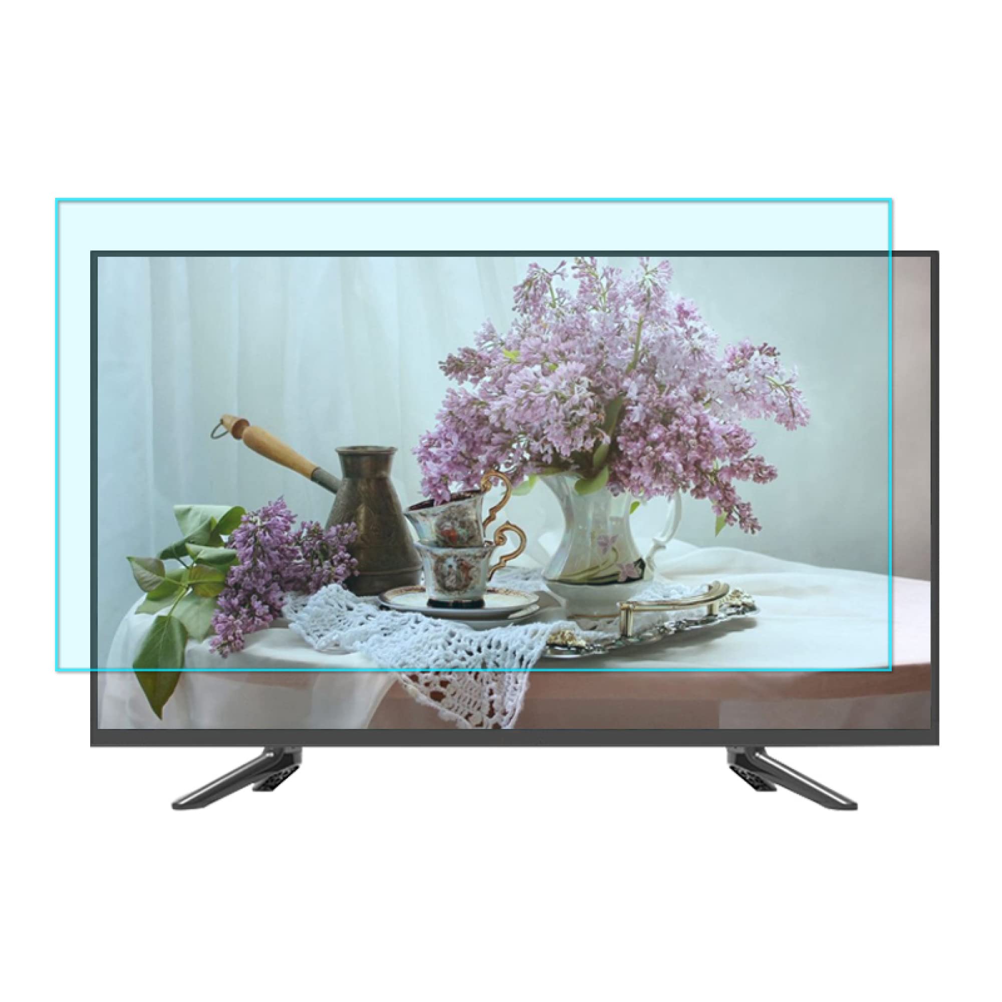 Filtre protection ecran TV anti lumiere bleue haute precision 40 pouces B