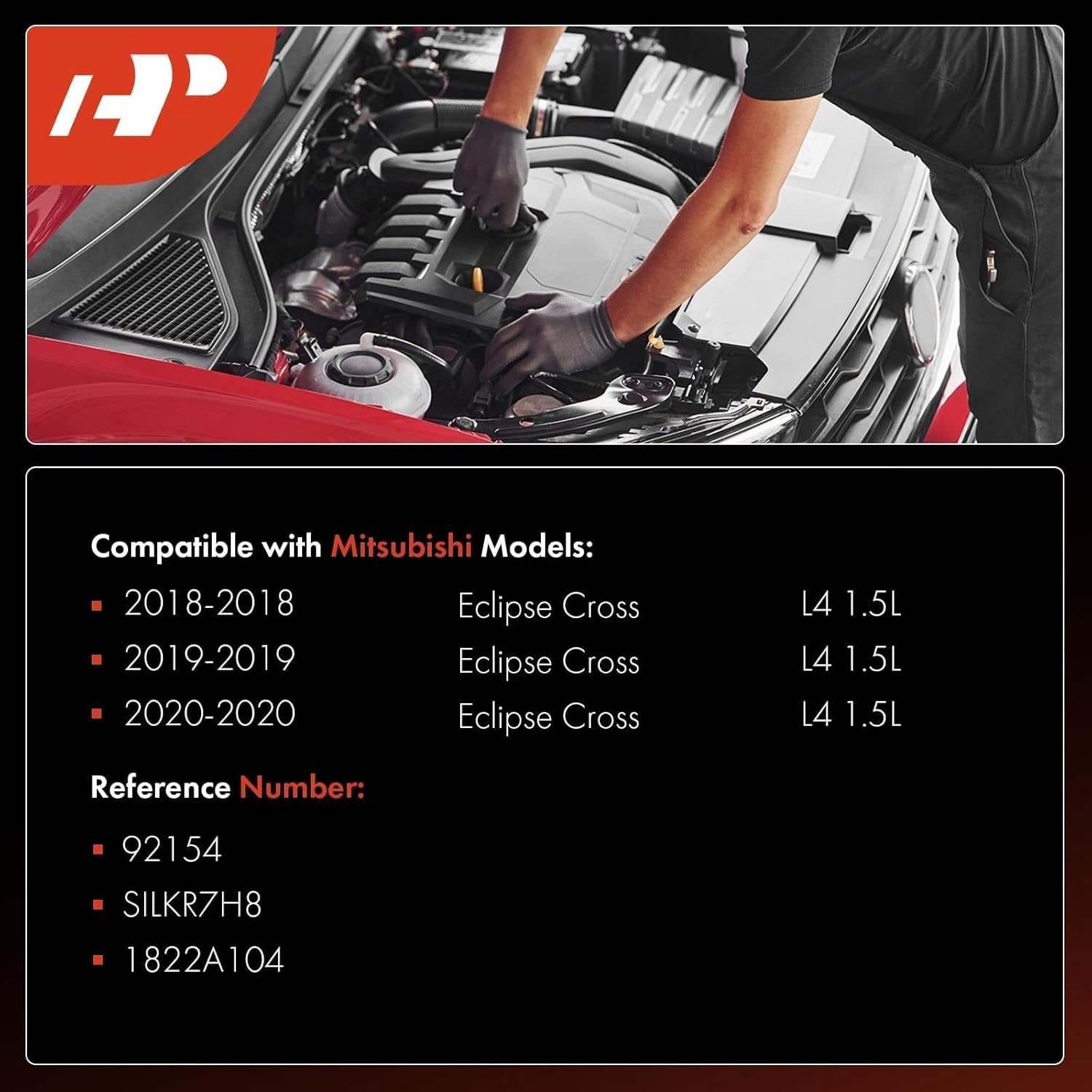 A-Premium Iridium Platinum Spark Plugs Compatible with Mitsubishi Eclipse Cross 2018 2019 2020, 1.5L, Pack of 4
