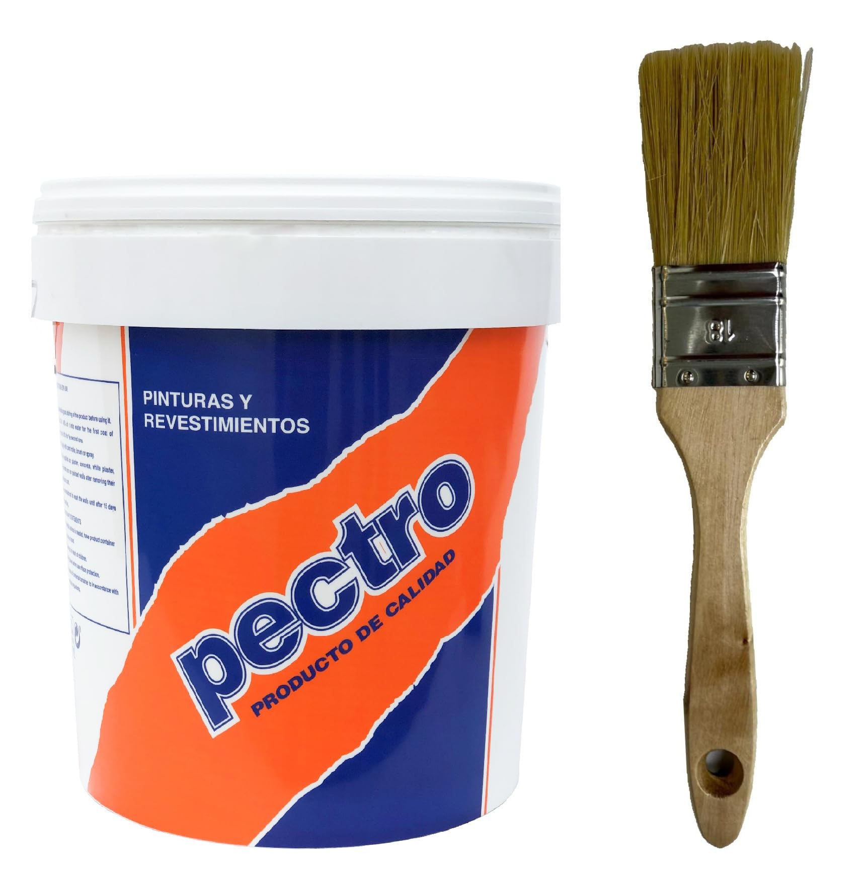 PECTRO Anti-humidity wall paint 750 ml - kit includes brush matt white for walls and ceilings breathable indoor – high coverage-image-8