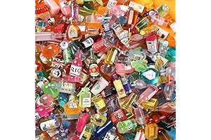 Dollhouse Miniature Crafts - 40 Mini Plastic Barbie Bottles