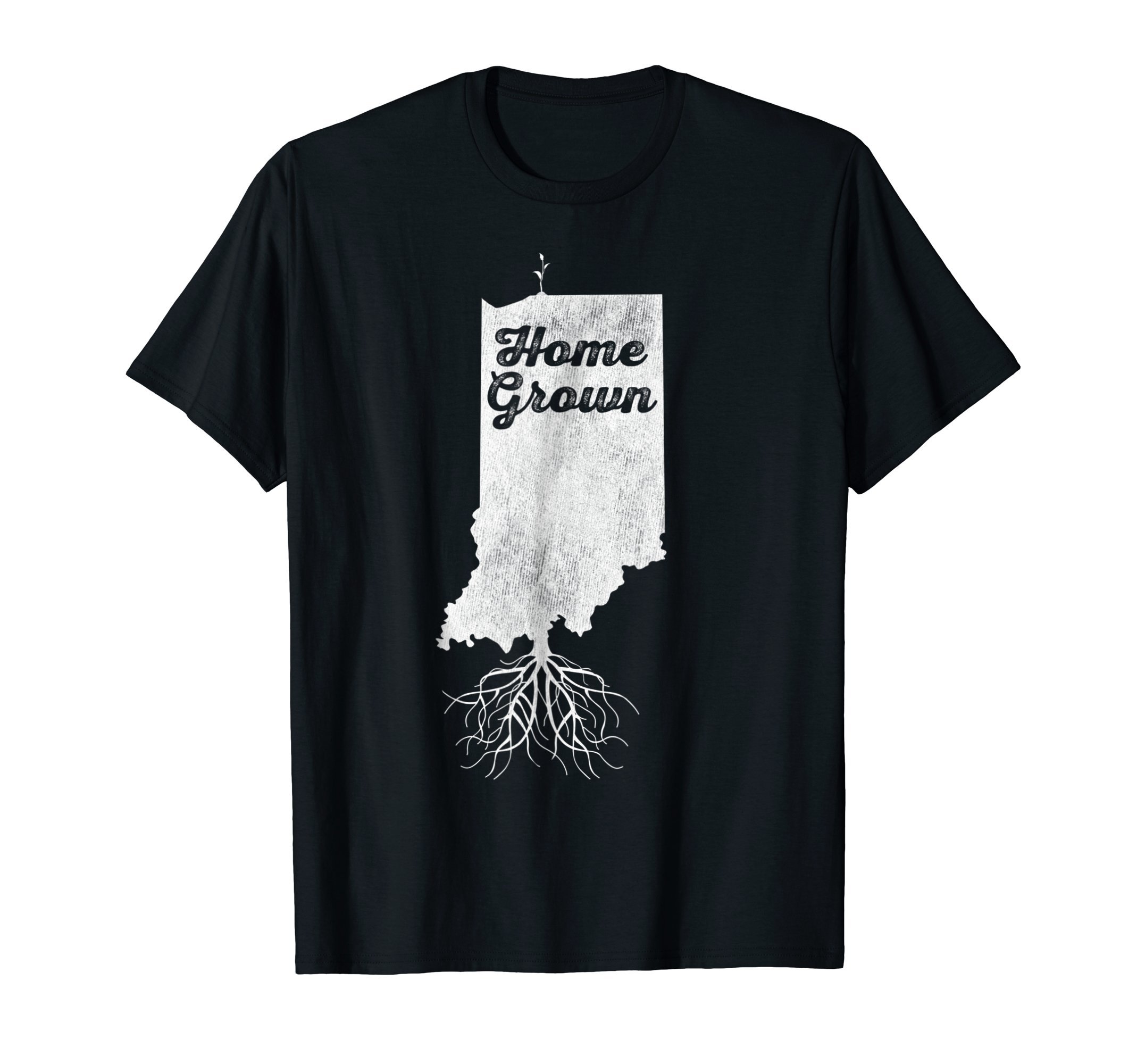 Indiana T Shirt Home Grown Roots IN State Pride Tee