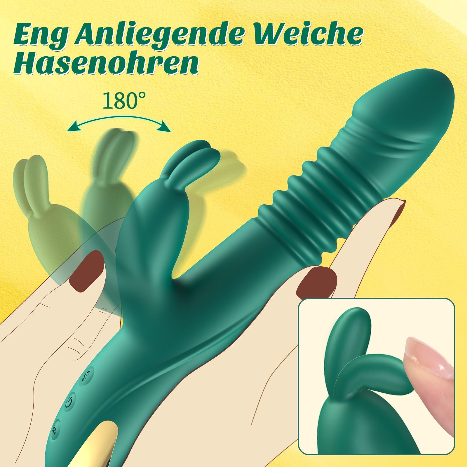 Vibrazione per le donne vibratore di spinta, Dildo Sex Toys per le donne Giocattoli del sesso di coppia Set di vibratori per le donne Clitoride Solo, G Spot Rabbit Vibratore