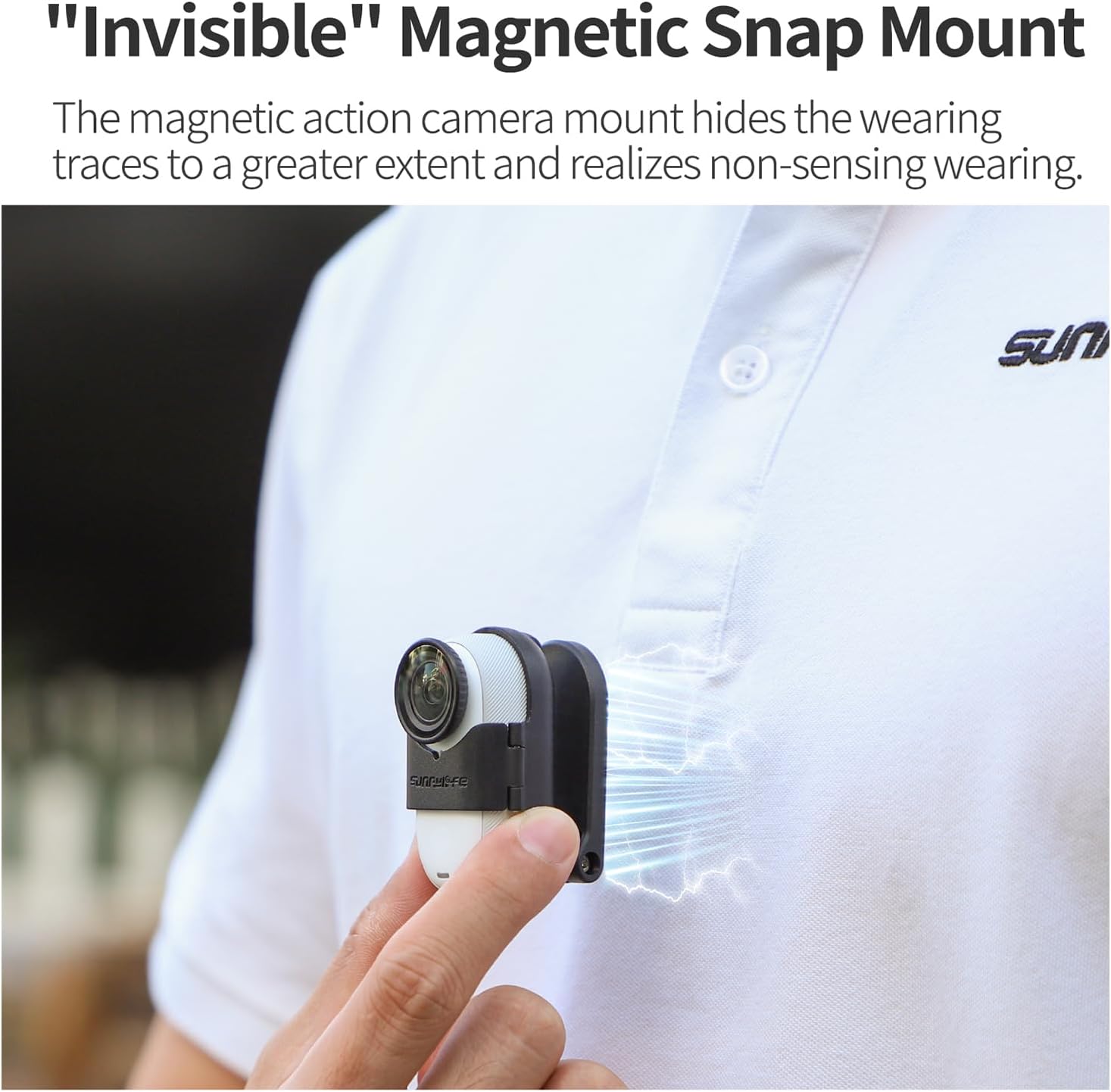 Magnetic Chest Mount for Insta360 GO 3S Accessories, Quick Release Neck Strap for Insta 360 Go Mount, for POV/Vlog Selfie Video Recording