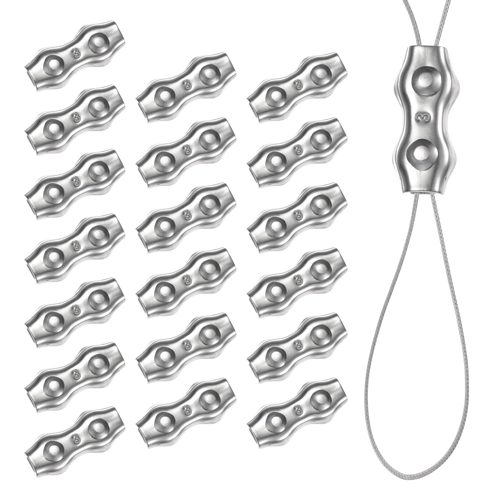 Serre-câbles M3 M METERXITY inox pour installer vos garde-corps et voiles d'ombrage