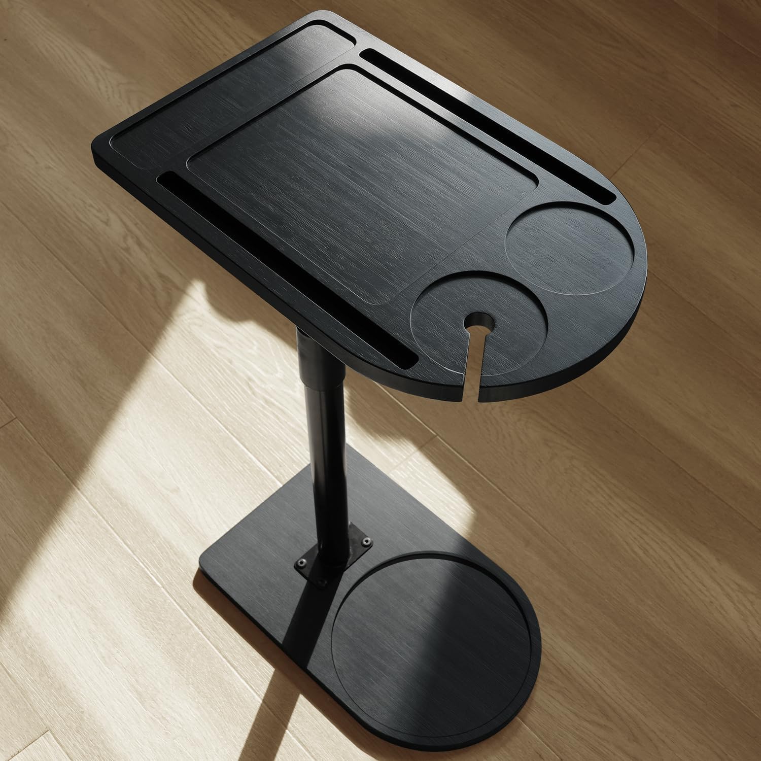 XIUWOO Armchair C Shaped End Table Mini Side Table for Small Spaces