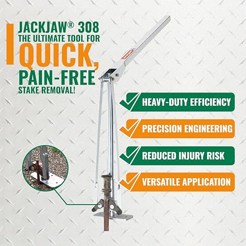 Miniatura 4 de JackJaw 308 - Extractor de estacas para tienda de campaña resistente, manera rápida, fácil y segura de tirar de estacas pequeñas (3/16 a 1 pulgada),