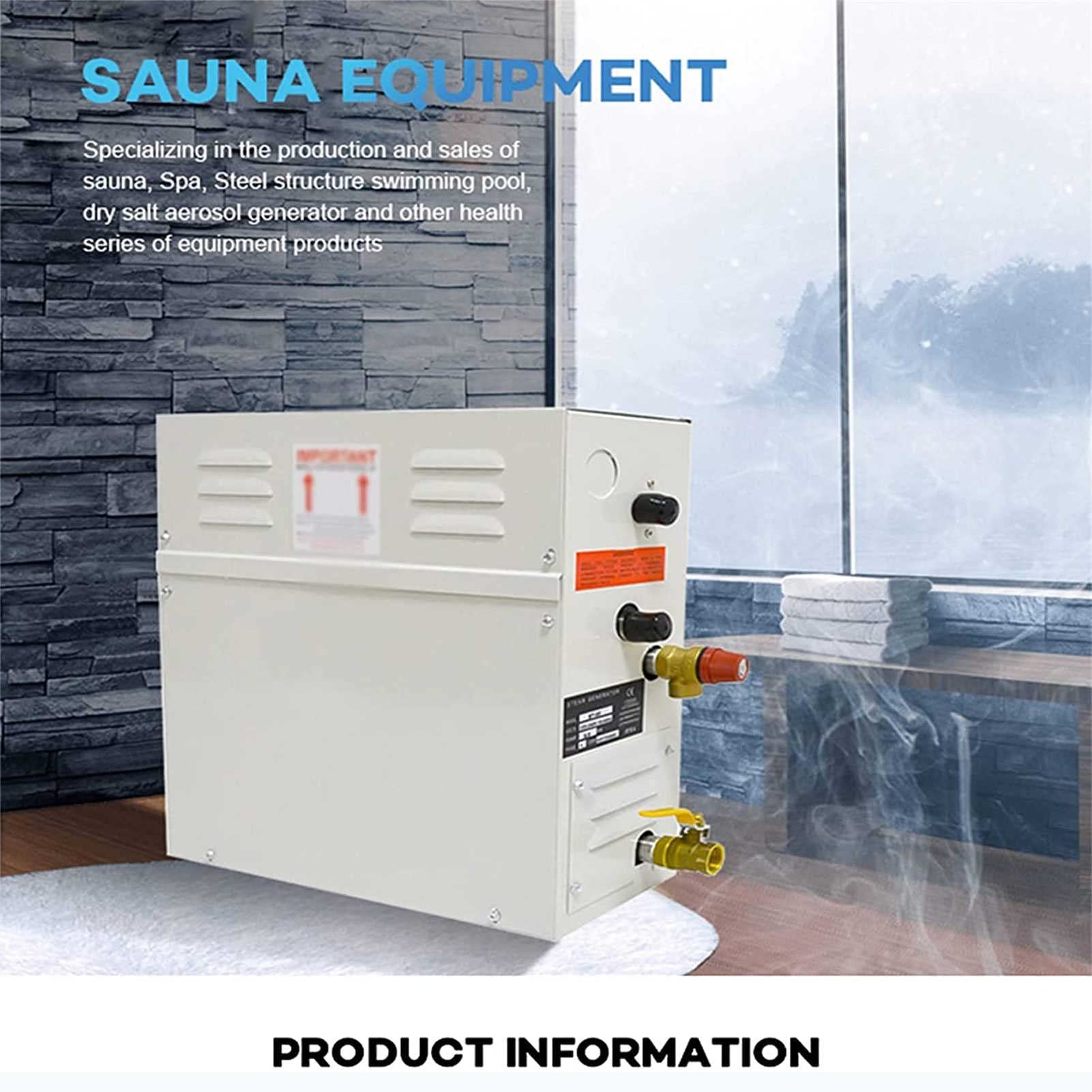 Generatore di Vapore per Doccia - Controller Digitale, accumulo Automatico di Calore e Installazione Semplice - Goditi l'esperienza del Bagno in Sauna a 35-55 â„ƒ!
