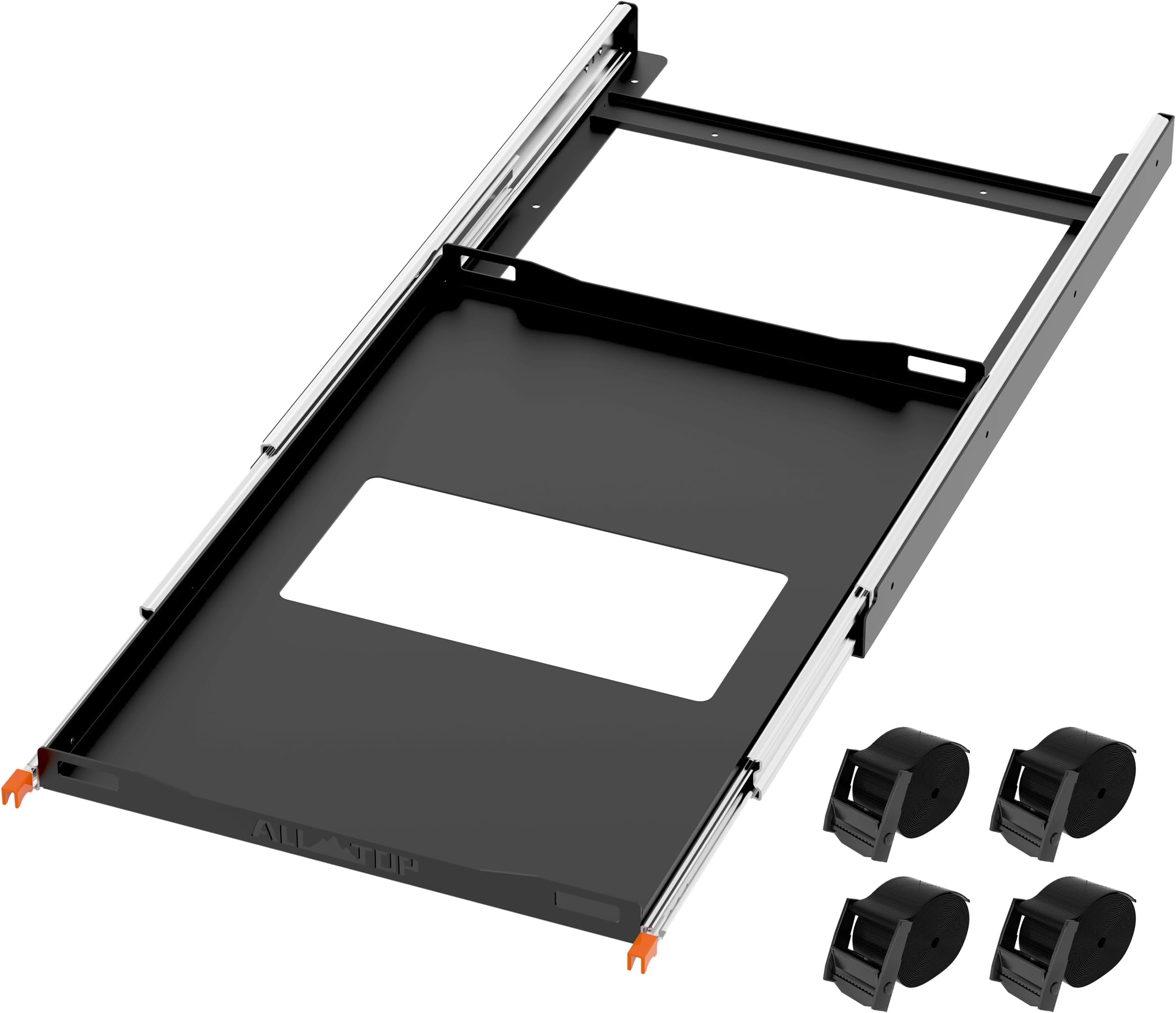ALL-TOP Fridge Slide (Inner 29.3 x 18.7in) Vehicle Refrigerator Freezer Slider with 4 Buckle Straps, Universal Fit, Max 287 LBS, 3rd Gen