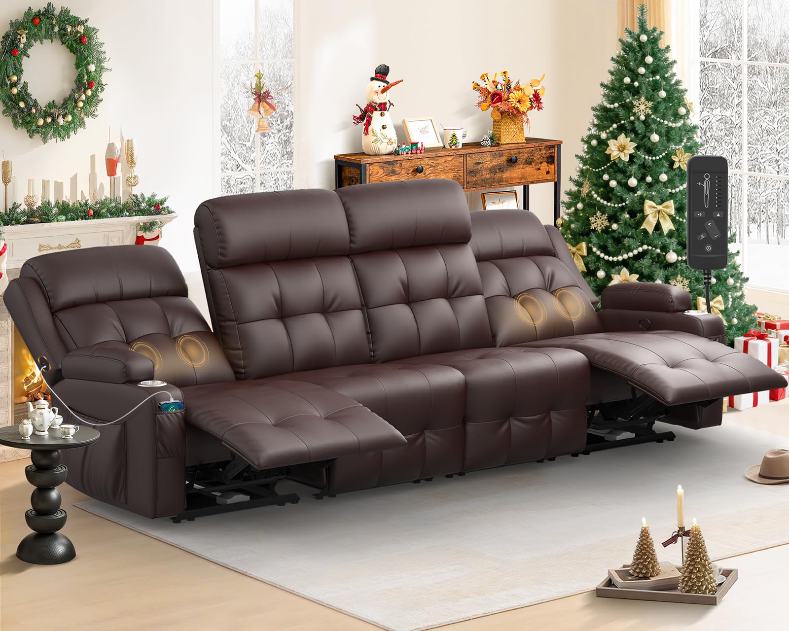Furgatti 4 Seat Recliner Couch