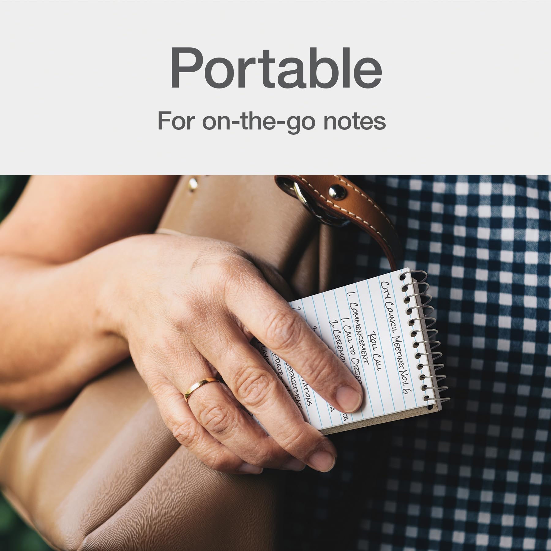 Oxford Spiral Memo Pads, Top Wire Bound, 3 x 5 Inch Pocket Notepad, College Ruled, 6 Assorted Primary Colors, 75 Sheets, 12 Pack (25092) - Image 6