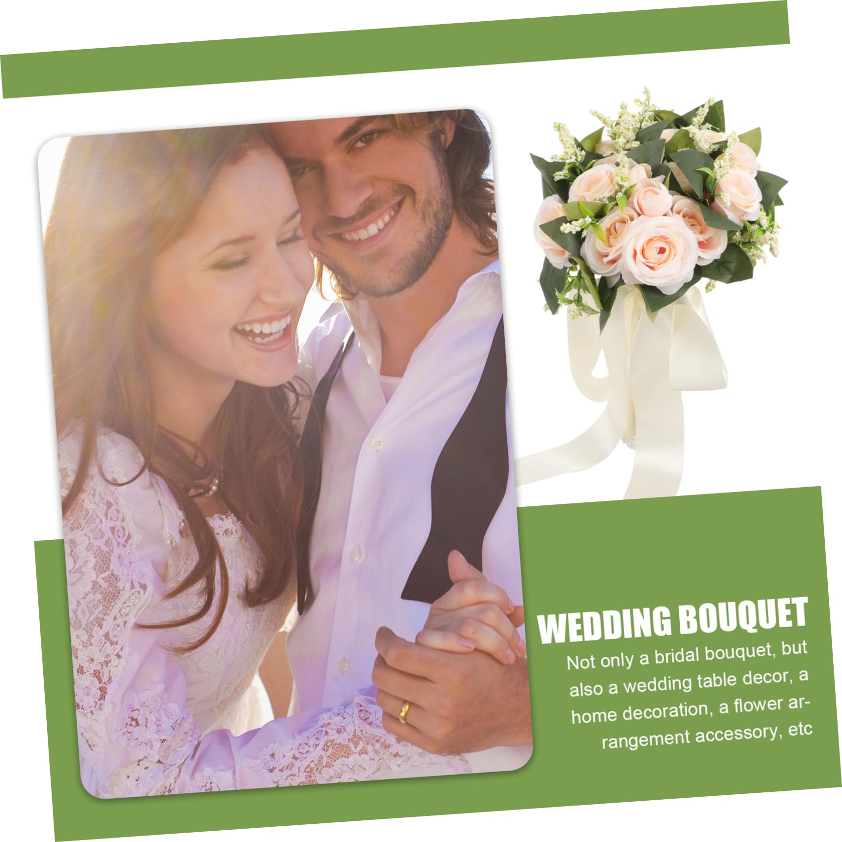 Abaodam 2 Pz Centrotavola Matrimonio Floreale Lancio Del Mazzo Damigella D'onore Che Tiene Il Mazzo Centrotavola Bouquet Di Fiori Arredamento Esterno Sposa Rosa Vaso Fiore Di Seta