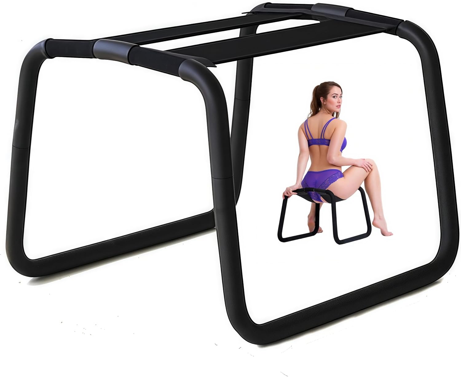 Sex Chair Multifunction Sex Position Enhancer Chair，Easy to Assemble，350 lbs Weight Capacity, Portable & Adjustable Novelty Toy for Couples for Multiple Positions
