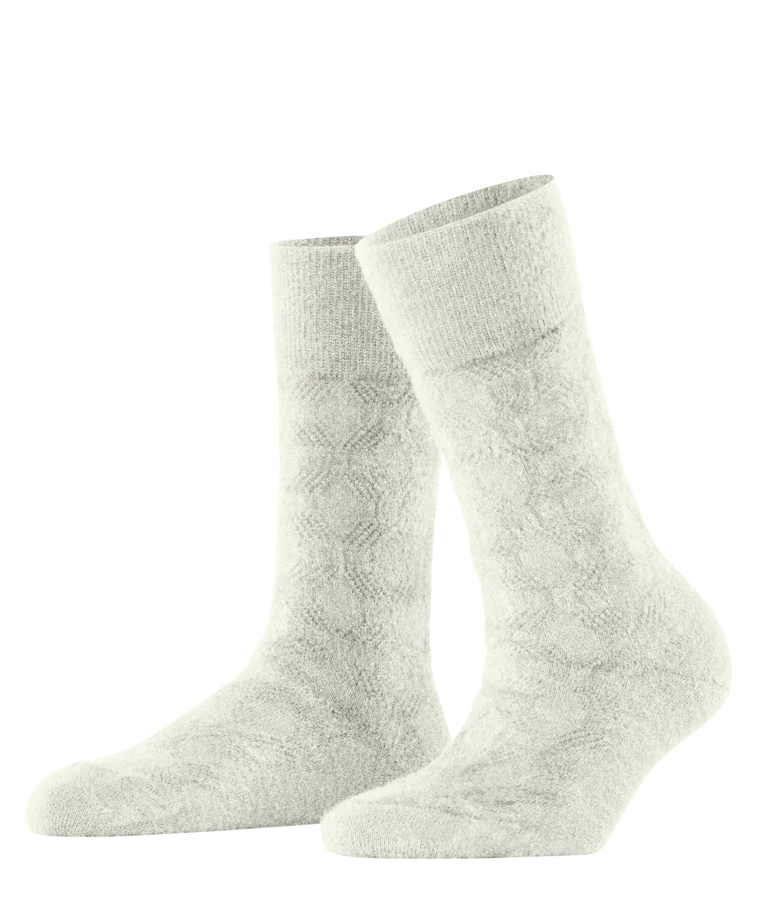 ESPRIT Women's Cable Knit W So Soft Yarn Plain Socks 1 Pair, White Off-White 2040, 2.5-5