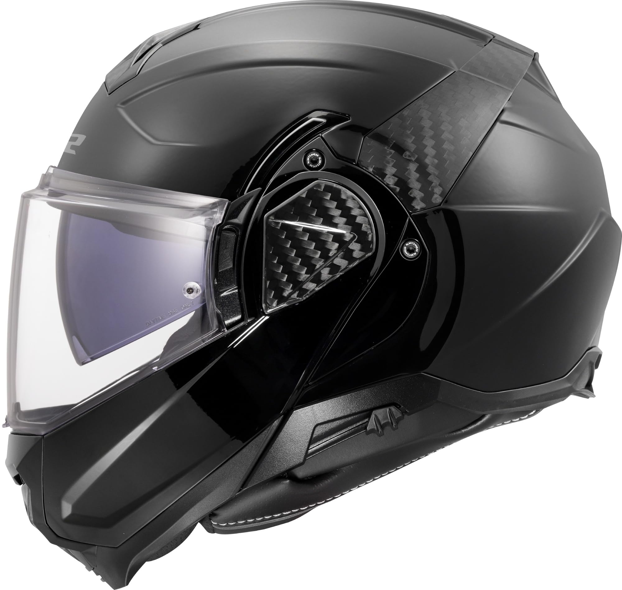 LS2, Casco Moto Modular ADVANT II SOLID Gloss Black, M