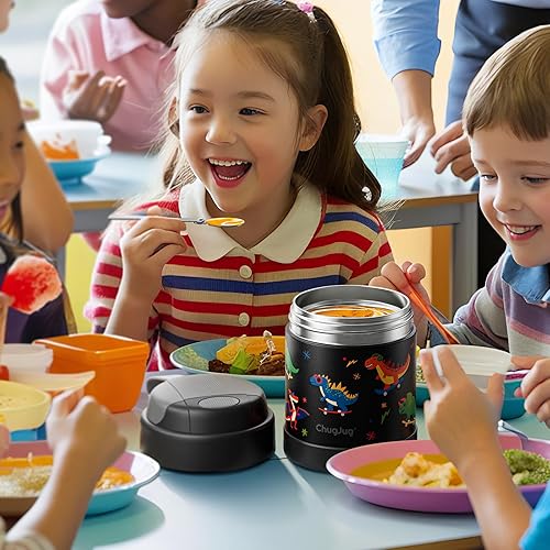 Miniatura 5 de Termo de sopa de 15 onzas para comida caliente para niños, tarro de comida aislado con cuchara, recipiente térmico para almuerzo, vacío de boca