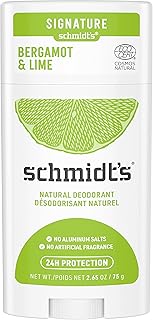 Schmidt's Natural Deodorant Stick Bergamot and Lime Pack of 2 Aluminum Free Vegan