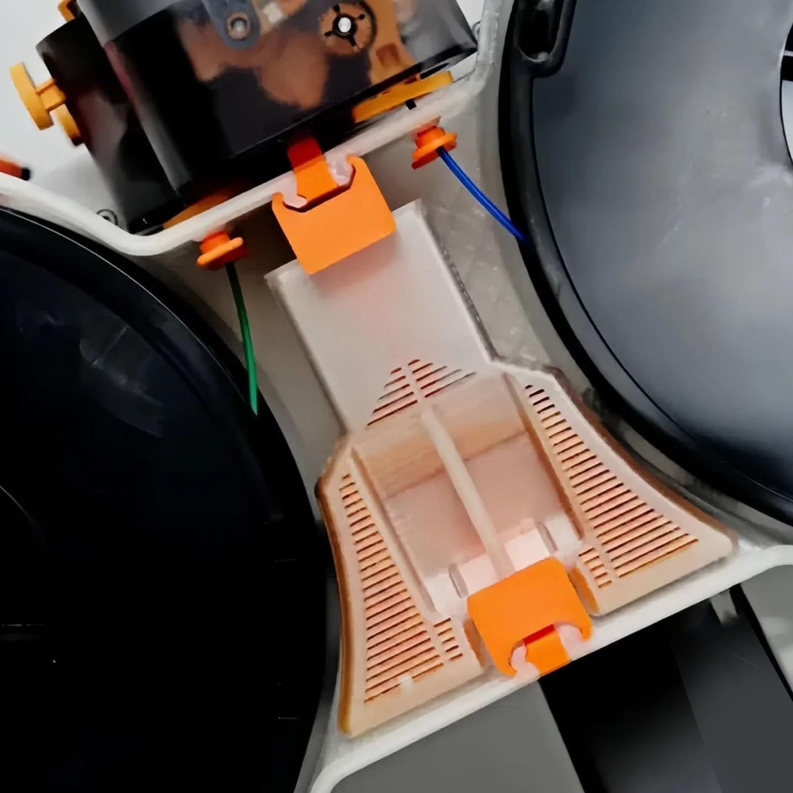 Annadue Caja de Carrete de Filamento Apta para A1 A1 Mini AMS Lite, Caja Secadora de Filamento para Impresora 3D, Soporte de Carrete de Almacenamiento de Control de Humedad
