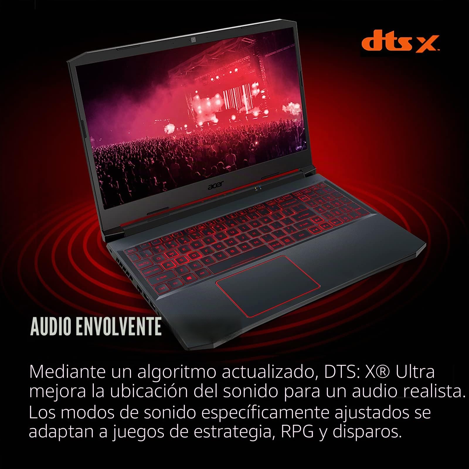 Acer Nitro 5 AN515-55-53E5 Gaming Laptop | Intel Core i5-10300H | NVIDIA GeForce RTX 3050 Laptop GPU | Pantalla IPS FHD de 15.6 pulgadas de 144 Hz
