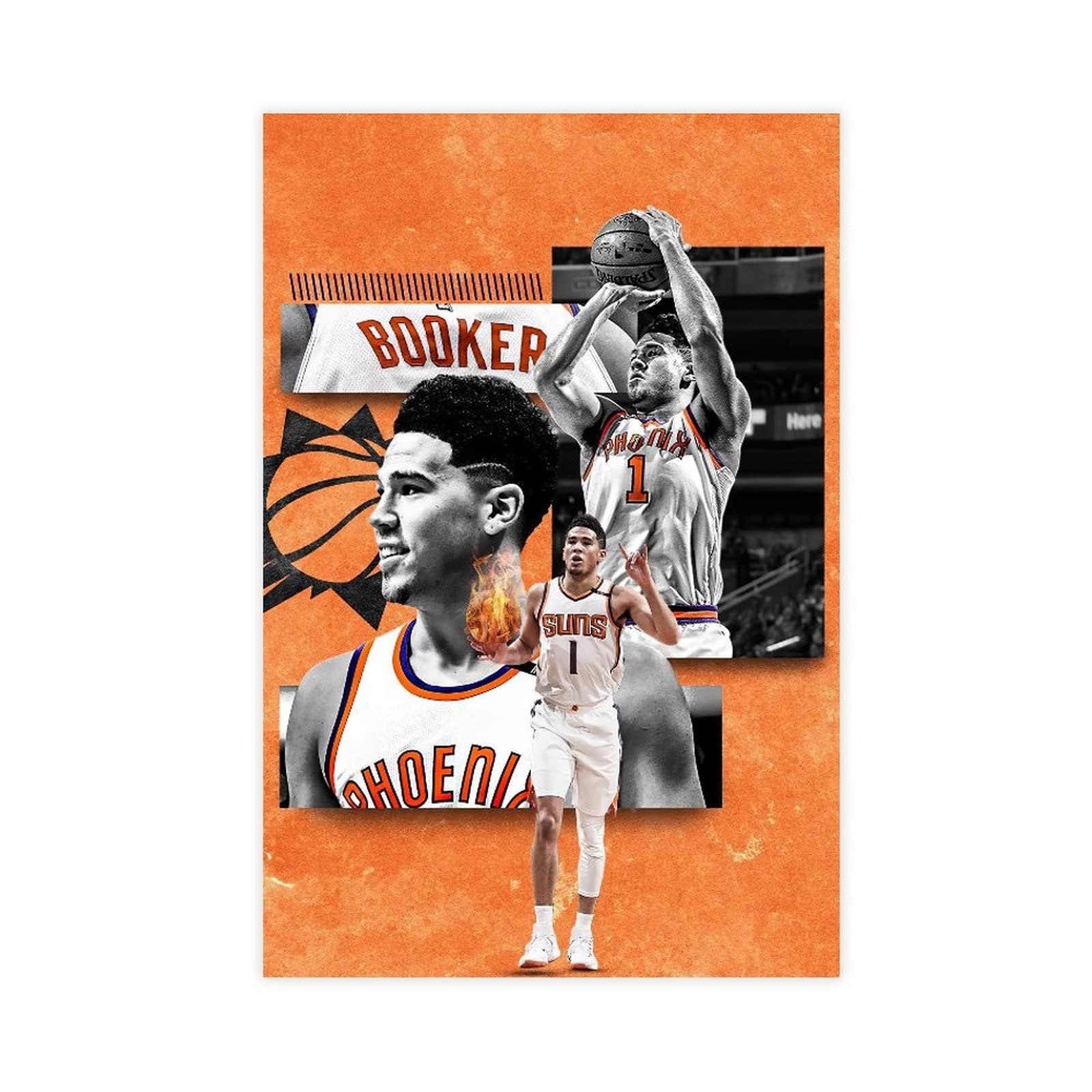 Devin Booker Canvas Poster Canvas Poster Bedroom Decor Sports Landscape Office Room Decor Gift 16x24inch(40x60cm) Unframe: