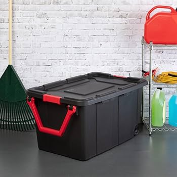 Sterilite ステリライト ガレージコンテナ コンテナアメリカ製 Amazon.com - Sterilite 4-Pack Industrial Tote, Heavy-Duty