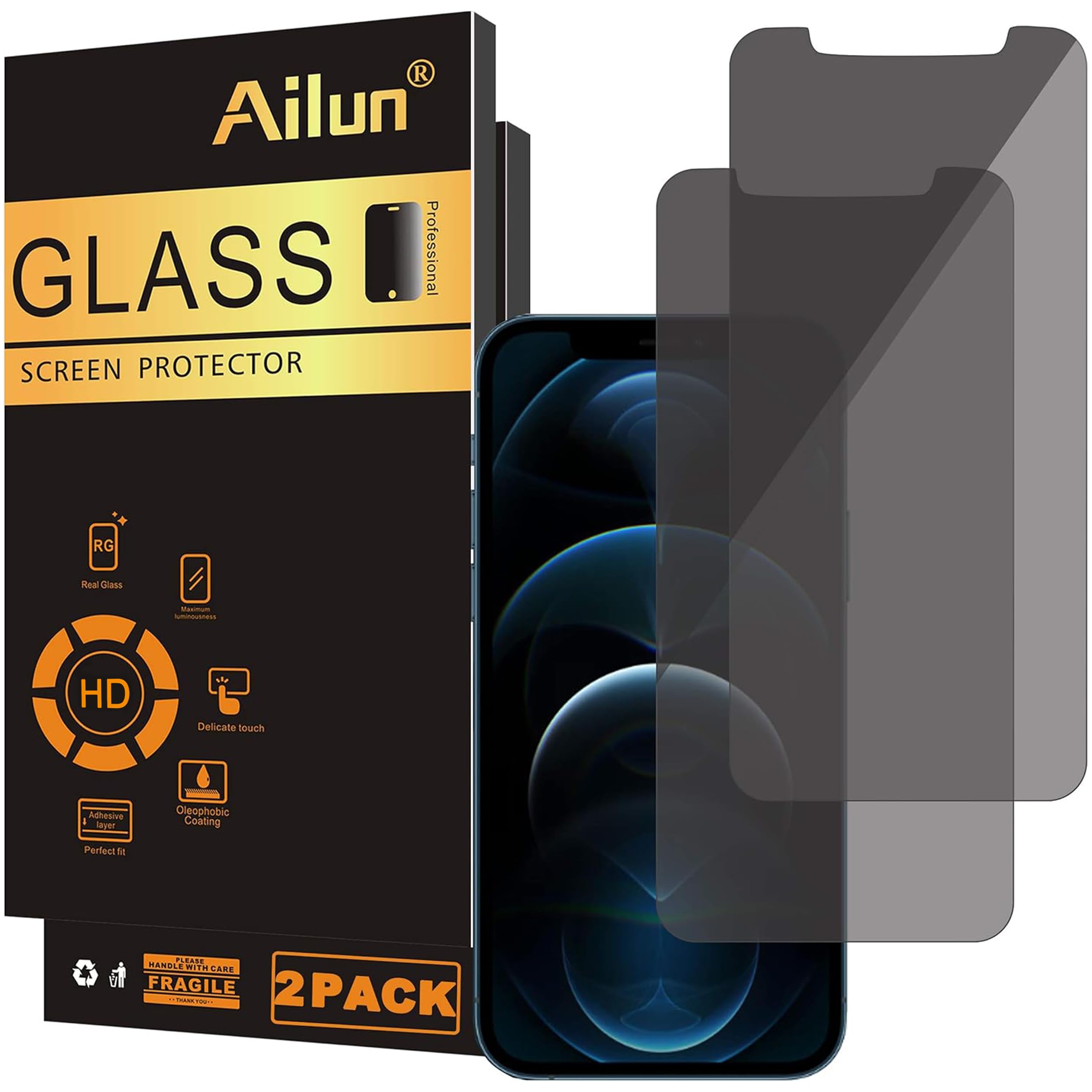 Ailun Privacy Screen Protector iPhone 17e/16e/14/13/13 Pro, 2 Pack — Amazon image 16