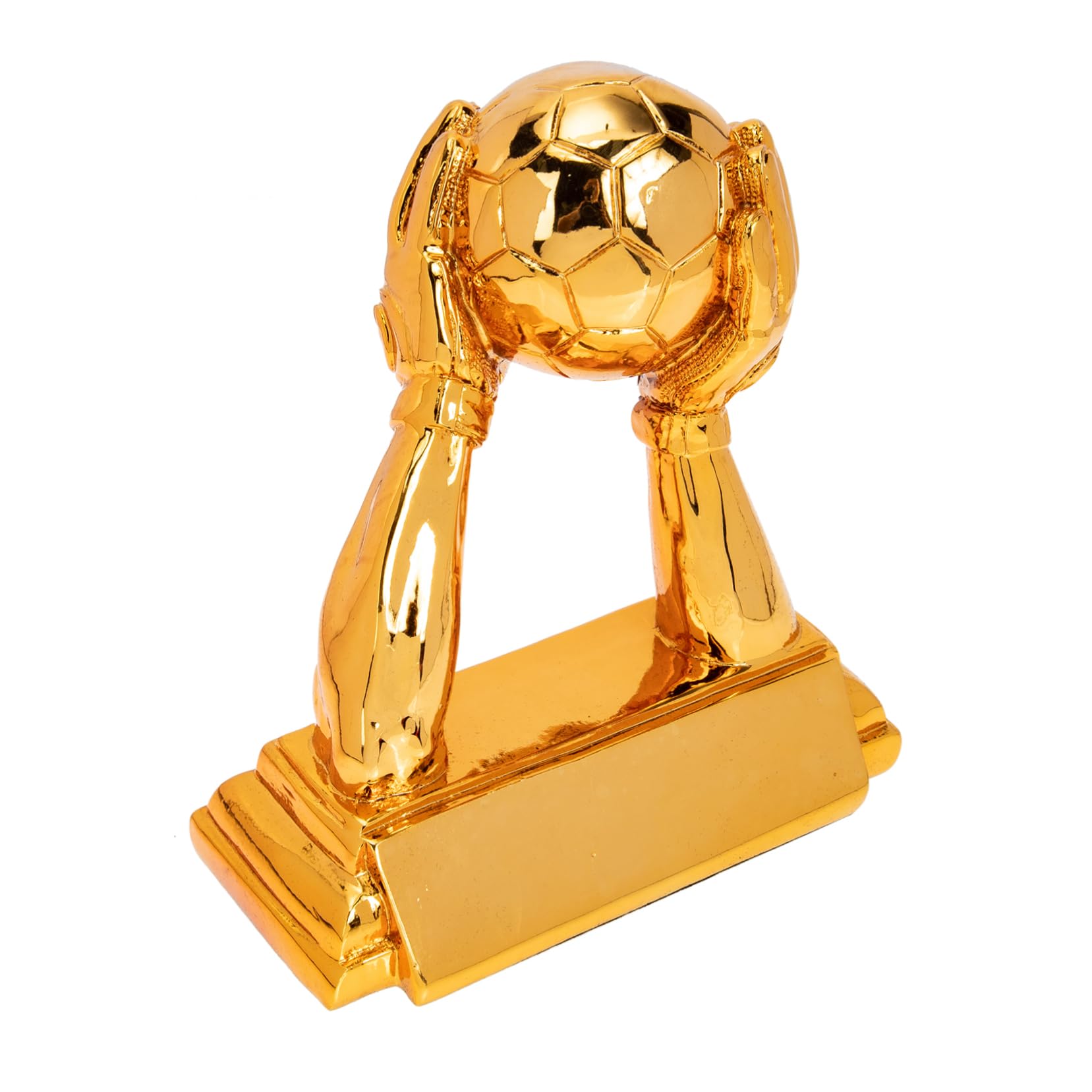 HEMOTON Fußball Trophäe für Torhüter Goldenes Design Kreative Resin Souvenir für Fans zur Fußballfeier Heimdekoration