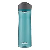 AUTOSEAL Cortland 24oz Water Bottle BPA-Free Plastic Spill Leak-Proof Lid and Carry Handle Dishwasher Safe Spirulina